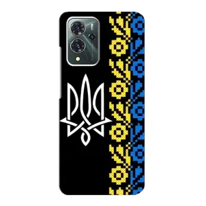 Силиконовый Чехол на ZTE Blade V40 Pro (Герб и вышыванка)