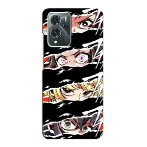 Силиконовые чехлы с глазами Anime для ЗТЕ Блейд В40 Про (Глаза на чорном)