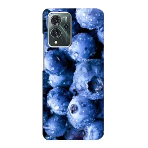 Чехол с изображением вкусной еды для ZTE Blade V40 Pro (Голубика)