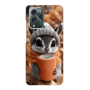 Печатный чехол «Зверята с кофе» для ZTE Blade V40 Pro