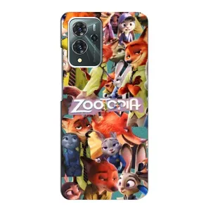 Силиконовый чехол с принтом Зоотрополіс для ZTE Blade V40 Pro (Коллаж героев)