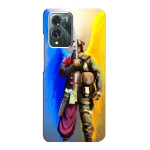 Чехол с картинкой (Патриотический КОЗАК) на ZTE Blade V40 Pro (Козак с крыльями)