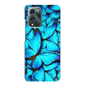 Силиконовый бампер с картинкой животных для ZTE Blade V40 Pro (Крылья бабочек)