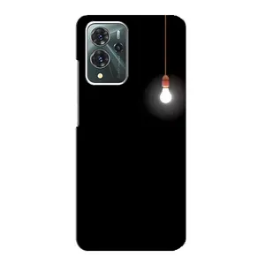 Чехол с картинками на черном фоне для ZTE Blade V40 Pro (Лампочка)