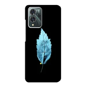 Чехол с картинками на черном фоне для ZTE Blade V40 Pro (Листочек)