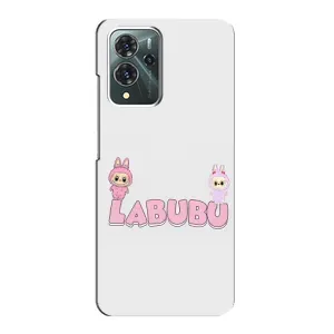 Чехол с принтом Лабубу для ZTE Blade V40 Pro (Логотип Лабубу)