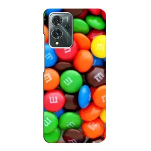 Чехол с изображением вкусной еды для ZTE Blade V40 Pro (Разноцветные M&M'S)