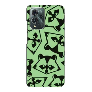 Силиконовый Чехол с Енотами на ZTE Blade V40 Pro (Мордочки Енота)