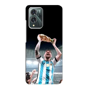 Чехлы Лео Месси Аргентина для ZTE Blade V40 Pro (Счастливый Месси)
