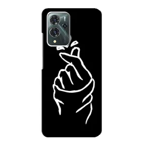 Чохол (Знак сердечка) для ZTE Blade V40 Pro (Сердечко на чорному)