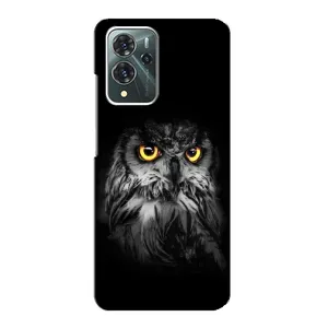 Чехлы с принтом СОВЫ для ZTE Blade V40 Pro (Сова на чёрном)