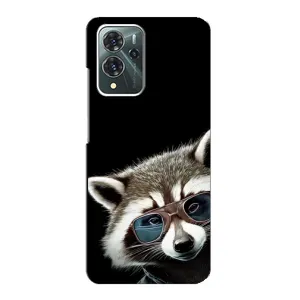Силиконовый Чехол с Енотами на ZTE Blade V40 Pro (Стильный Енот)