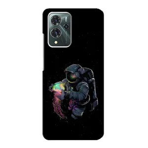 Силиконовый Чехол с принтом "Космонавты" на ZTE Blade V40 Pro (В руках земля)