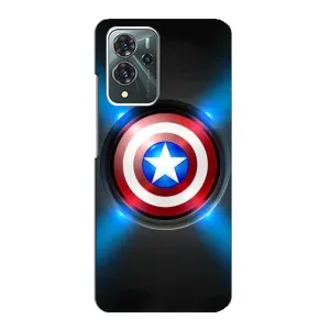 Чехол с Щитом Капитана Америки на ZTE Blade V40 Pro (Яркий Щит Капитана)