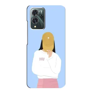 Силіконовый Чохол на ZTE Blade V40 Pro з картинкой Модных девушек (Жовта кепка)