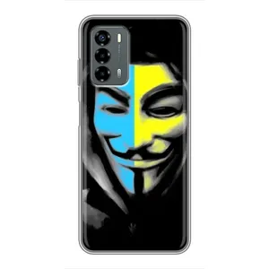 Чехол с Украинской символикой на ЗТЕ Блейд В40 Вита (Анонимус патриот)