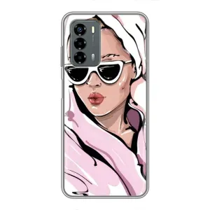 Чехол с картинкой Модные Девчонки Blade V40 Vita (Девушка в халате)