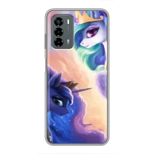 Чехол Unicorn на Blade V40 Vita (Единорожки на тучках)