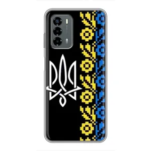Силиконовый Чехол на Blade V40 Vita (Герб и вышыванка)