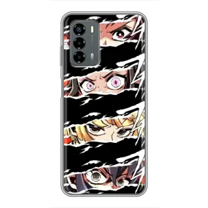 Силиконовые чехлы с глазами Anime для ЗТЕ Блейд В40 Вита (Глаза на чорном)
