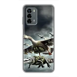 Чехол с мемами тралалело тралала для Blade V40 Vita (Гусини и крокодило)