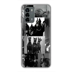 Чехол ДОБЕРМАН для Blade V40 Vita (Коллаж Доберман)