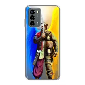 Чехол с картинкой (Патриотический КОЗАК) на Blade V40 Vita (Козак с крыльями)
