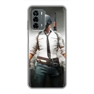 Силиконовый чехол с картинкой "Герой Pubg" на Blade V40 Vita (Пабг)