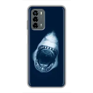 Силиконовый бампер с картинкой животных для Blade V40 Vita (Пасть Акулы)