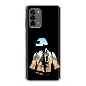 Силиконовый чехол с картинкой "Герой Pubg" на Blade V40 Vita (Пубг мен)