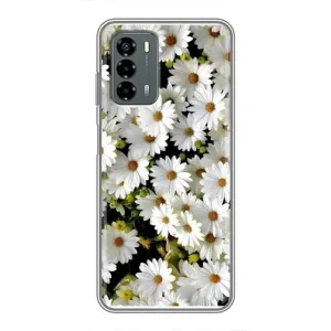 Чехол с ромашками на Blade V40 Vita (Рамка в ромашках)