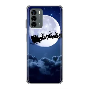 Чехол Санта Клаус для Blade V40 Vita (Санта - луна)