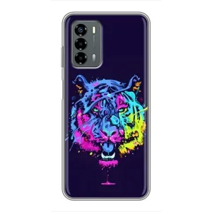 Силиконовый бампер с картинкой животных для Blade V40 Vita (Тигр-Арт)