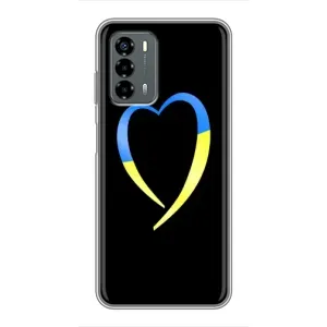 Силиконовый Чехол на Blade V40 Vita (Я-Украина) (Украинское сердце)