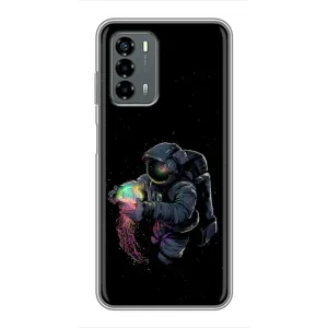 Силиконовый Чехол с принтом "Космонавты" на Blade V40 Vita (В руках земля)