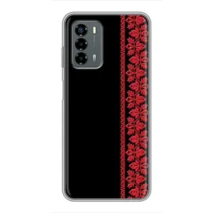 Силиконовый Чехол на Blade V40 Vita с картинкой Вышиванки (Вышиванка на черном)