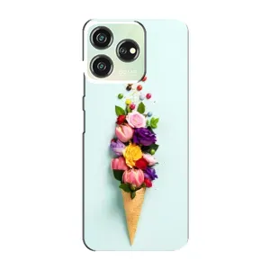 Чехлы с тематикой "ЦВЕТЫ" на ZTE Blade V50 Design (Цветок-мороженное)