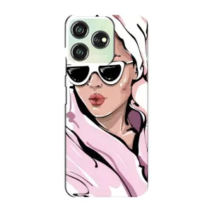 Чохол з картинкою Модні Дівчата ZTE Blade V50 Design (Дівчина в халаті)