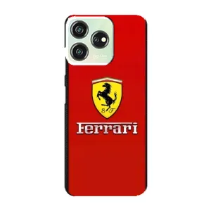Силиконовый бампер с картинкой машины на ZTE Blade V50 Design (Ferrari Logo)