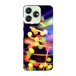 Чехол Новогодняя Елка на ZTE Blade V50 Design (Гирлянды)