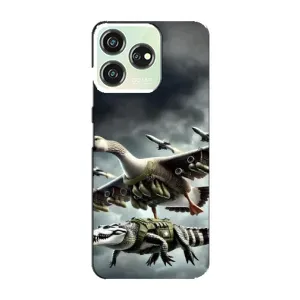 Чохол з мемами траралело тралала для ZTE Blade V50 Design (Гусіні і крокоділо)