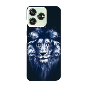 Чохол з картинкою на ZTE Blade V50 Design (Лев – синій)