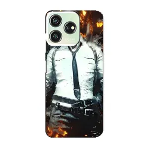 Силиконовый чехол с картинкой "Герой Pubg" на ZTE Blade V50 Design (Man Пубг)