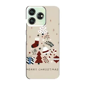 Чехол Санта Клаус для ZTE Blade V50 Design (Merry Christmas)