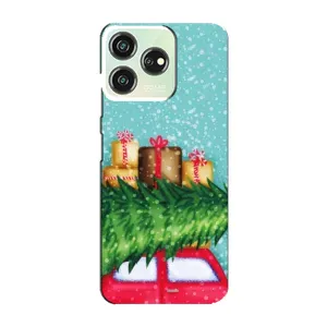 Чехол Новогодняя Елка на ZTE Blade V50 Design (Новогодние подарки)