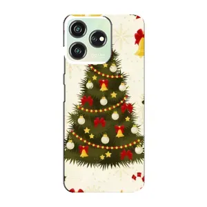 Чехол Новогодняя Елка на ZTE Blade V50 Design (Новогодний принт)