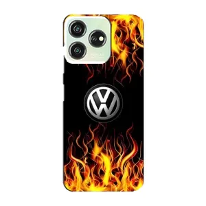 Чехол "Фольксваген" для ZTE Blade V50 Design (Огненный Лого)