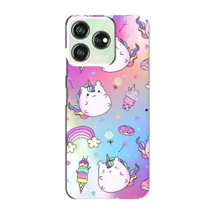 Чехол Unicorn на ZTE Blade V50 Design (Радуга и Единорог)