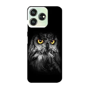 Чехлы с принтом СОВЫ для ZTE Blade V50 Design (Сова на чёрном)