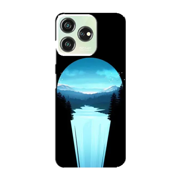 Чехол с рисунком «Синий Водопад» для ZTE Blade V50 Design Чехол с рисунком «Синий Водопад» для ZTE Blade V50 Design